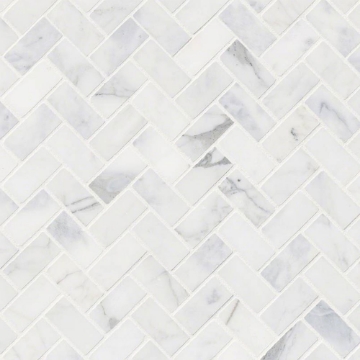 Picture of MS International - Marble Mosaics Herringbone Honed Calacatta Cressa