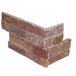 Picture of MS International - RockMount Stacked Stone L Corner 6 X 12 x 6 Amber Falls