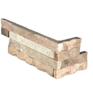 Picture of MS International - RockMount Stacked Stone L Corner 6 X 12 x 6 Fossil Rustic