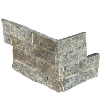 Picture of MS International - RockMount Stacked Stone L Corner 6 X 12 x 6 Sage Green
