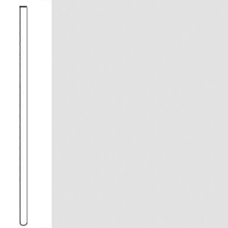 Picture of Flexco - Wallflowers Wall Base 6 Straight True White