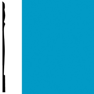 Picture of Flexco - Base Sculpture Wall Base Reflection Bondi Blue