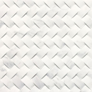 Picture of Daltile - Stone a la Mod Basketweave Mosaic Contempo White