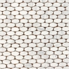 Picture of Daltile - Stone a la Mod Oval Mosaic Contempo White