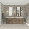 Picture of Daltile - Stone Decorative Accents Raindrop Mosaic Blanc Et Beige