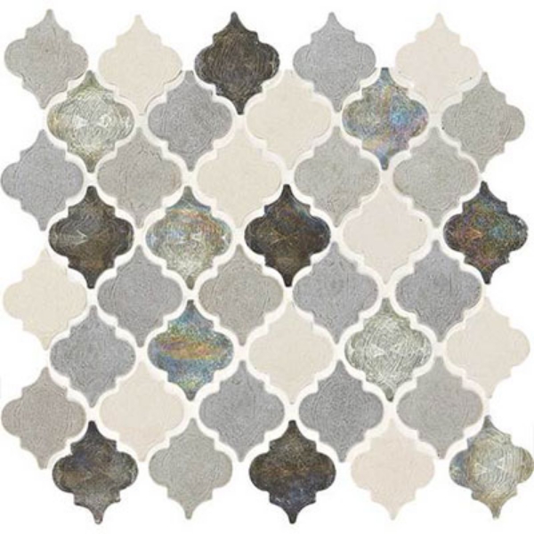 Picture of Daltile - Stone Decorative Accents Baroque Mosaic Gris Et Blanc