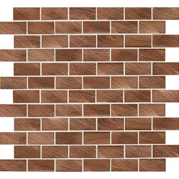 Picture of Daltile - Structure 3D Brick Joint Mosaic Copper