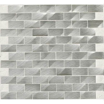 Picture of Daltile - Structure 3D Brick Joint Mosaic Steel