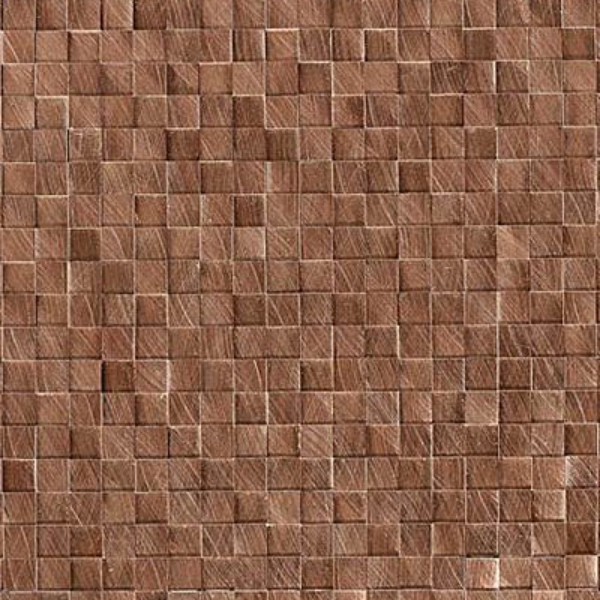Picture of Daltile - Structure 3D Brick Joint Cube Mosaic Copper