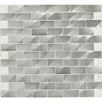Picture of Daltile - Structure 1 x 2 Brick Joint Mosaic Steel