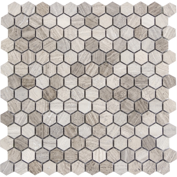 Picture of Emser Tile - Metro Hexagon Mix 1 x 1 Gray