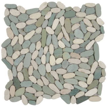 Picture of Bati Orient - Pebbles Sliced Matte White/Green