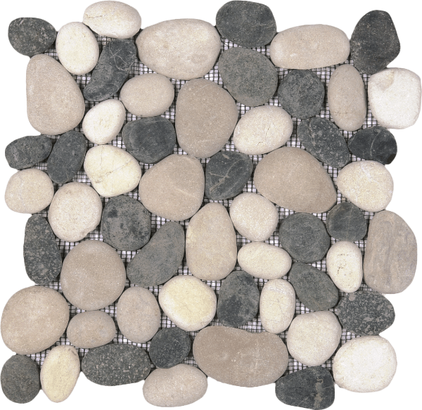Picture of Bati Orient - Pebbles Rectified Matte White/Black/Beige