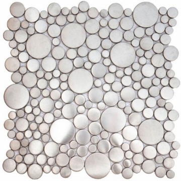 Picture of Bati Orient - Round Mosaic Inox Brushed Silver