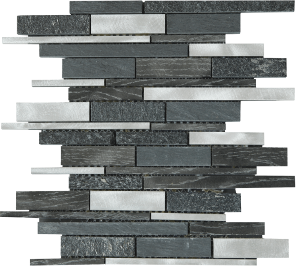 Picture of Bati Orient - Mix Mosaic Baguette Stone Grey/Black Aluminum Mix