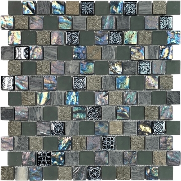 Picture of Bati Orient - Mix Mosaic Mix Brick Grey/Beige/Black Stone&Glass