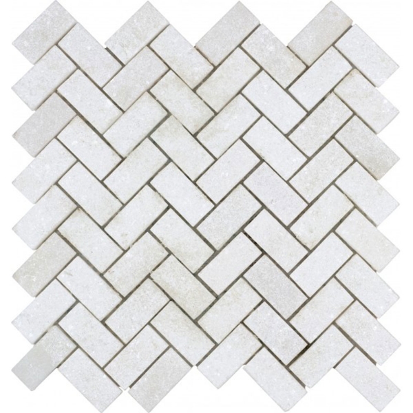 Picture of Bati Orient - Stone Herringbone White Sand Blasted