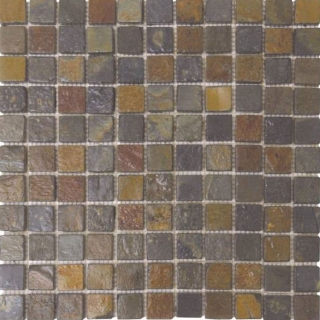 Picture of Bati Orient - Stone Mosaic 1 x 1 Rust Slate