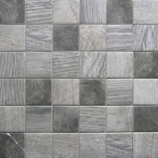 Picture of Bati Orient - Recycled Glass Wood Look Squares Grey Mix