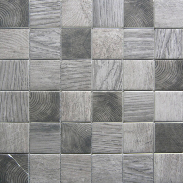 Picture of Bati Orient - Recycled Glass Wood Look Squares Grey Mix