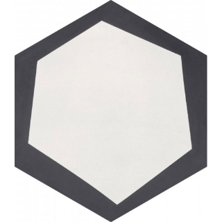 Picture of Bati Orient - Cement Tiles Modern Hexagon Antracite/Off White