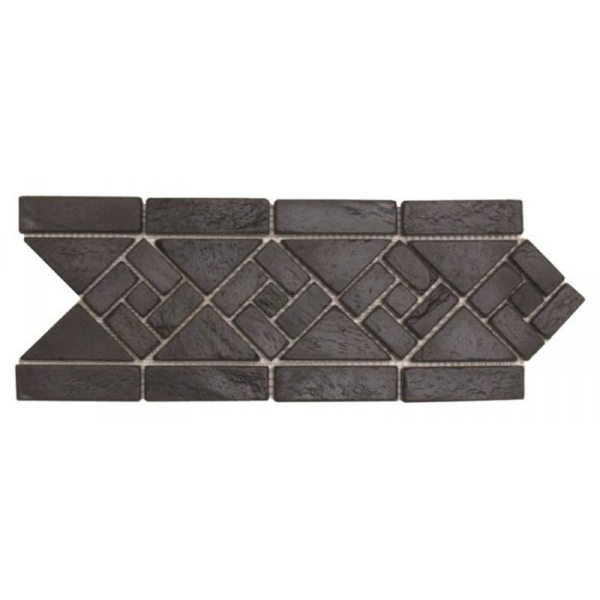 Picture of Bati Orient - Stone Arrow Border Black Slate