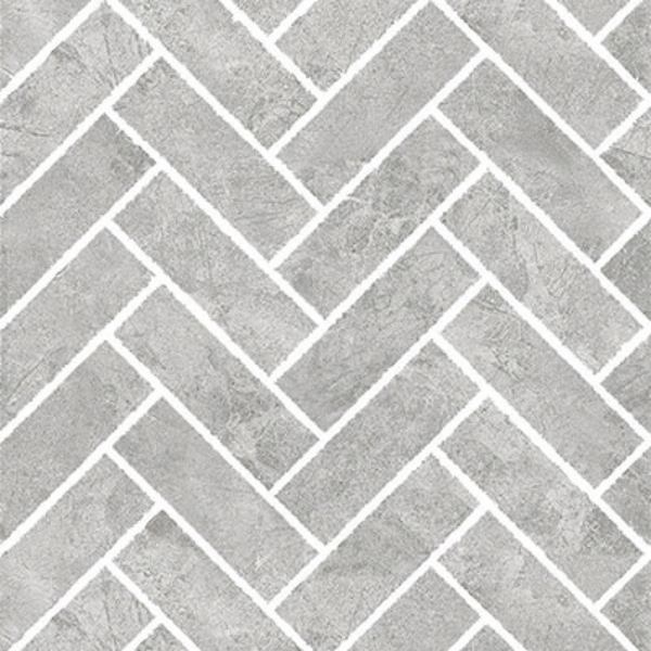 Picture of SantAgostino - Themar Mosaic Herringbone Grigio Savola