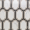 Picture of SOHO Studio Corp - Water Jet Mosaic Ornato Calacatta Brass Black Jade