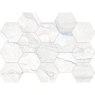 Picture of Happy Floors - Statik Hexagon Mosaic Blend Polished