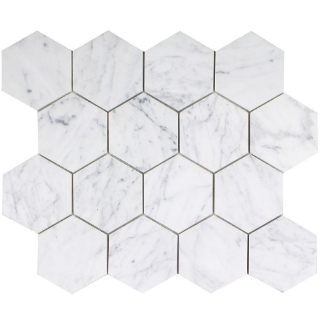 Picture of Tesoro - Venatino Goia Hexagon Mosaic Satin Stone