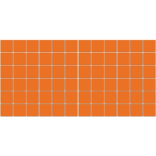 Picture of American Olean - Unglazed ColorBody Mosaic 2 x 2 Orange Fizz