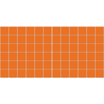 Picture of American Olean - Unglazed ColorBody Mosaic 2 x 2 Orange Fizz