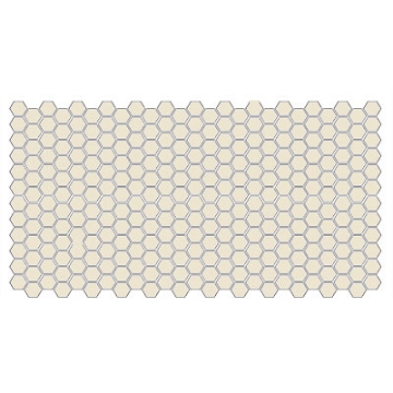 Picture of American Olean - Unglazed ColorBody Mosaic Hexagon 1 x 1 Biscuit