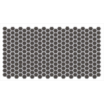 Picture of American Olean - Unglazed ColorBody Mosaic Hexagon 1 x 1 Black