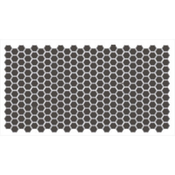 Picture of American Olean - Unglazed ColorBody Mosaic Hexagon 1 x 1 Black