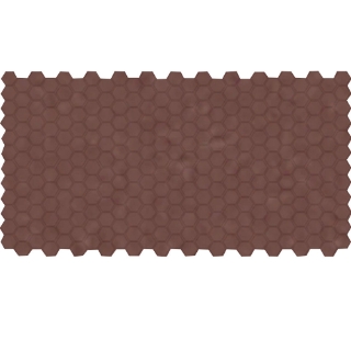 Picture of American Olean - Unglazed ColorBody Mosaic Hexagon 1 x 1 Passion