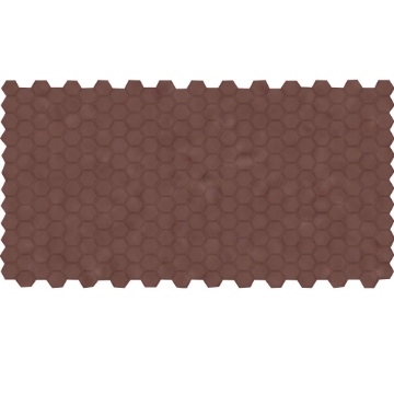 Picture of American Olean - Unglazed ColorBody Mosaic Hexagon 1 x 1 Passion