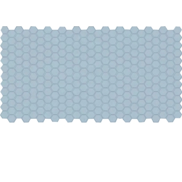 Picture of American Olean - Unglazed ColorBody Mosaic Hexagon 1 x 1 Serenity