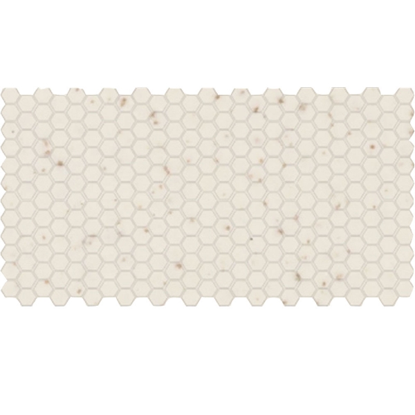 Picture of American Olean - Unglazed ColorBody Mosaic Hexagon 1 x 1 Biscut Speckled