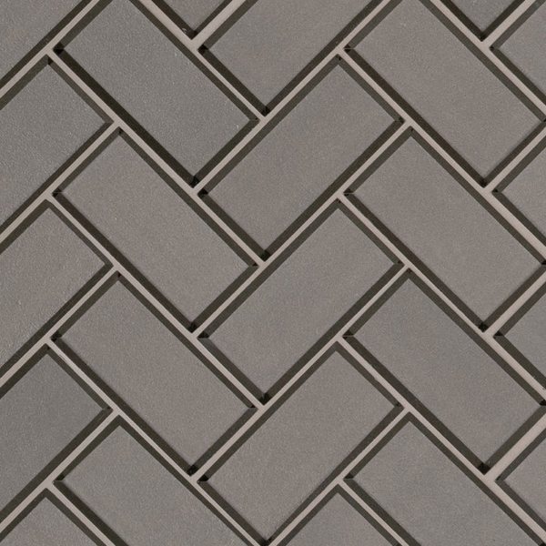 Picture of MS International - Glass Mosaic Herringbone Champagne Bevel