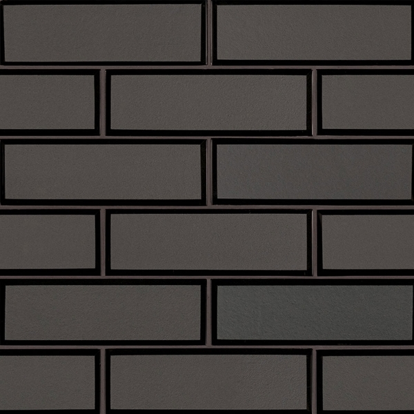 Picture of MS International - Glass Mosaic 2 x 6 Metallic Gray Beveled