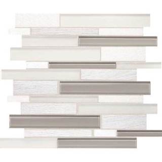 Picture of Daltile - Idyllic Blends Random Linear Mosaic Tranquil Snow