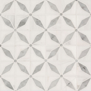 Picture of MS International - Marble Mosaics Geometrica Bianco Starlite