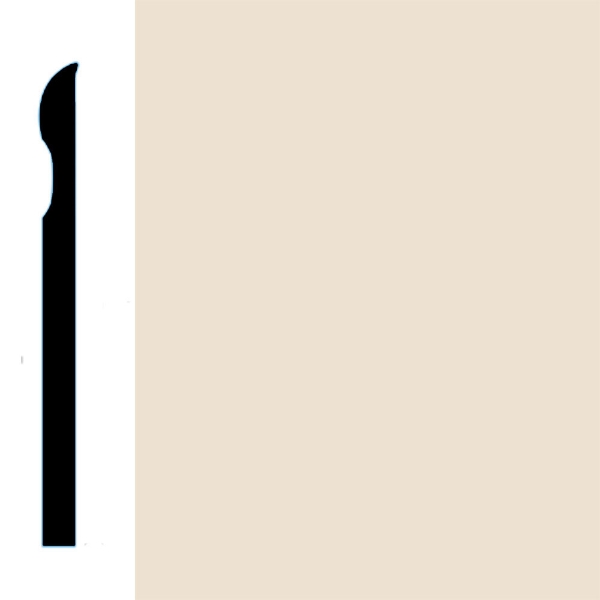 Picture of VPI Corp. - Low Dirt Retention Wallbase LDR2 6-inch Papyrus