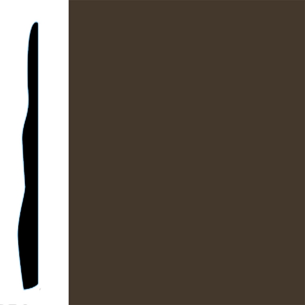 Picture of VPI Corp. - Low Dirt Retention Wallbase LDR4 4 1/2-inch Burnt Umber