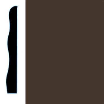 Picture of VPI Corp. - Low Dirt Retention Wallbase LDR5 3 1/2-inch Burnt Umber