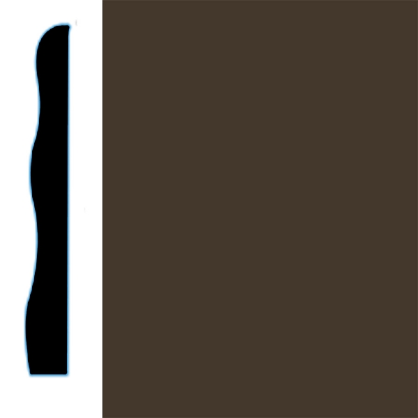 Picture of VPI Corp. - Low Dirt Retention Wallbase LDR5 3 1/2-inch Burnt Umber