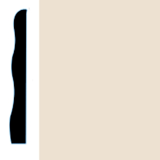 Picture of VPI Corp. - Low Dirt Retention Wallbase LDR5 3 1/2-inch Papyrus