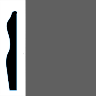 Picture of VPI Corp. - Low Dirt Retention Wallbase LDR6 3-inch Charcoal