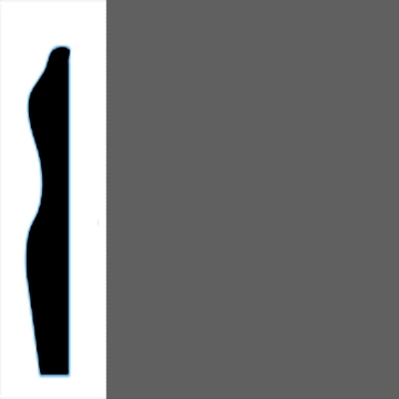 Picture of VPI Corp. - Low Dirt Retention Wallbase LDR6 3-inch Charcoal